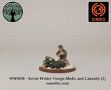 WW9038 - Soviet Winter Troops Medic and Casualty (2)