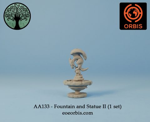 AA133 - Fountain and Statue II (1 set)