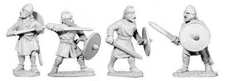 Saxon Unarmoured Swordsmen I (4)