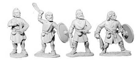 Saxon Unarmoured Slingers I (4)
