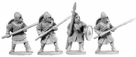 Saxon Huscarles with Spears I (4)
