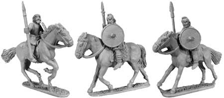 Saxon Cavalry Unarmoured Spearmen (3)