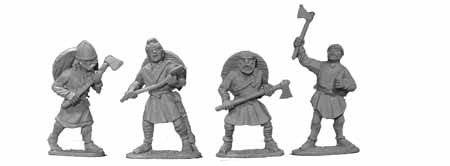 Saxon Unarmoured Axemen II (4)
