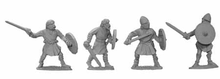 Saxon Unarmoured Swordsmen II (4)