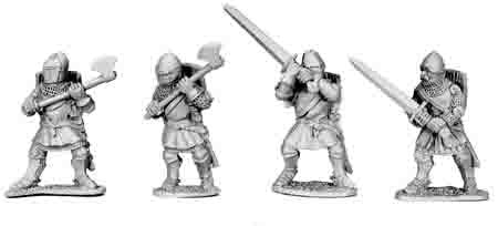 Foot Knights with 2-Handed Weapons (4)