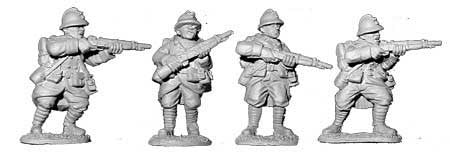 French Riflemen with Full Packs (4)