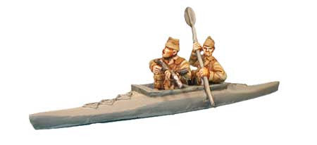 British Canoe with Crew