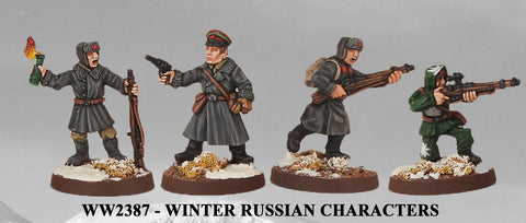 WW2387 - Winter Russian Characters I